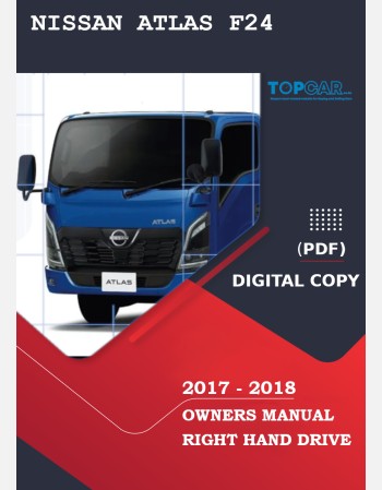 nissan atlas f24 2017-2018 owners manual in english